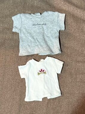 Two American Girl Doll Gray Tops